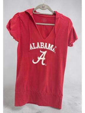 Alabama Crimson Tide Hoodie Shirt Womens XL Short Sleeve V-Neck SEC Football